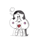 おかめ、ひょっとこ、きつねさん（個別スタンプ：12）