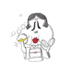 おかめ、ひょっとこ、きつねさん（個別スタンプ：13）