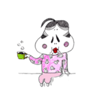 おかめ、ひょっとこ、きつねさん（個別スタンプ：15）