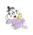 おかめ、ひょっとこ、きつねさん（個別スタンプ：16）