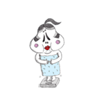 おかめ、ひょっとこ、きつねさん（個別スタンプ：19）