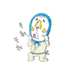 おかめ、ひょっとこ、きつねさん（個別スタンプ：35）