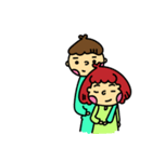 Meng stay red with green couple（個別スタンプ：5）