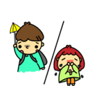 Meng stay red with green couple（個別スタンプ：9）