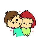 Meng stay red with green couple（個別スタンプ：19）