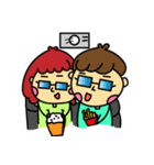 Meng stay red with green couple（個別スタンプ：26）
