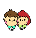 Meng stay red with green couple（個別スタンプ：28）