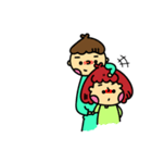 Meng stay red with green couple（個別スタンプ：29）