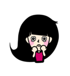 Girl P.Piue New hair style（個別スタンプ：6）