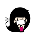 Girl P.Piue New hair style（個別スタンプ：8）