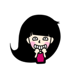 Girl P.Piue New hair style（個別スタンプ：9）