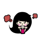 Girl P.Piue New hair style（個別スタンプ：19）