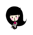 Girl P.Piue New hair style（個別スタンプ：21）