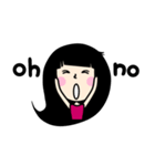 Girl P.Piue New hair style（個別スタンプ：24）