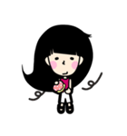 Girl P.Piue New hair style（個別スタンプ：33）