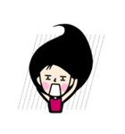 Girl P.Piue New hair style（個別スタンプ：35）