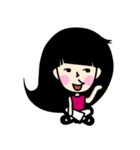 Girl P.Piue New hair style（個別スタンプ：36）