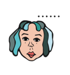 Central parting girl（個別スタンプ：4）