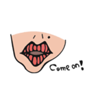 Central parting girl（個別スタンプ：6）