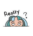 Central parting girl（個別スタンプ：10）