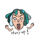 Central parting girl（個別スタンプ：24）