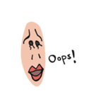 Central parting girl（個別スタンプ：26）