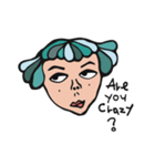 Central parting girl（個別スタンプ：32）