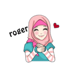 Sweet Hijab Girl（個別スタンプ：4）