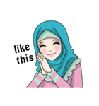 Sweet Hijab Girl（個別スタンプ：12）