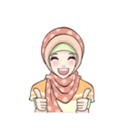 Sweet Hijab Girl（個別スタンプ：14）