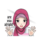 Sweet Hijab Girl（個別スタンプ：27）