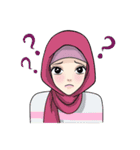 Sweet Hijab Girl（個別スタンプ：28）