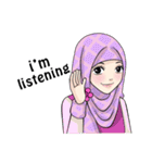 Sweet Hijab Girl（個別スタンプ：30）
