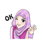Sweet Hijab Girl（個別スタンプ：31）