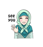 Sweet Hijab Girl（個別スタンプ：35）