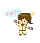 ポニーテールな女の子【日常会話】（個別スタンプ：1）