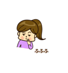 ポニーテールな女の子【日常会話】（個別スタンプ：13）
