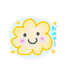 ふわふわ雲のふわっちょ【よく使うことば】（個別スタンプ：1）