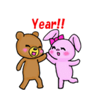 フラワーあにまる（個別スタンプ：37）