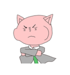 毛が抜け落ちた社畜猫スタンプ（個別スタンプ：17）