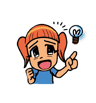 skull＆girl（個別スタンプ：40）
