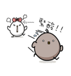 Black and white chicken（個別スタンプ：8）