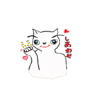 まゆ毛ネコをおうちで飼ってね（個別スタンプ：16）