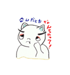 まゆ毛ネコをおうちで飼ってね（個別スタンプ：35）