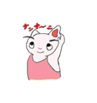 まゆ毛ネコをおうちで飼ってね（個別スタンプ：37）