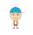 man wearing hat（個別スタンプ：1）