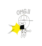 man wearing hat（個別スタンプ：8）