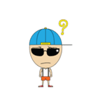 man wearing hat（個別スタンプ：13）