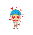 man wearing hat（個別スタンプ：14）