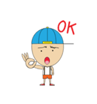 man wearing hat（個別スタンプ：22）